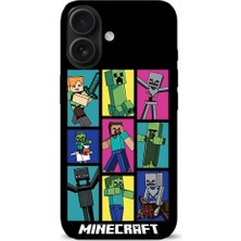 Minecarft Desenli iPhone 16 Plus Kılıfı