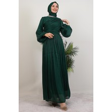 Giza Store Zeliş Taşlı Abiye Zümrüt