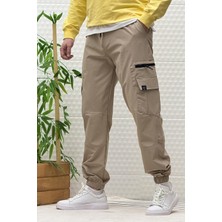 Erkek Kargo Cepli Modelli Paraşüt Jogger Pantolon