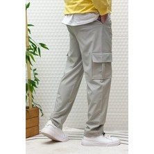 Erkek Full Likralı Rahat Kesim Kargo Cepli  Baggy Jogger Pantolon