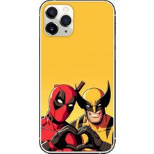 Deadpool ve Wolverine Desenli iPhone 12 Pro Kılıfı