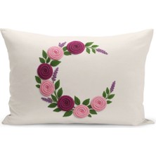 Çift Tarafı Dijital Baskılı Kırlent Kılıfı (Panç /punch Nakış Desen Görünümlü)