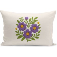 Çift Tarafı Dijital Baskılı Kırlent Kılıfı (Panç /punch Nakış Desen Görünümlü)