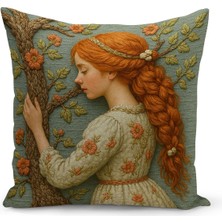 Çift Tarafı Dijital Baskılı Kırlent Kılıfı (Panç /punch Nakış Desen Görünümlü)