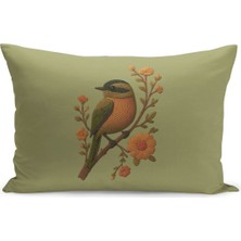 Çift Tarafı Dijital Baskılı Kırlent Kılıfı (Panç /punch Nakış Desen Görünümlü)