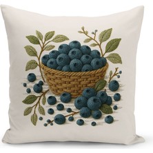 Çift Tarafı Dijital Baskılı Kırlent Kılıfı (Panç /punch Nakış Desen Görünümlü)