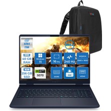 Dell Alienware 16X Aurora Intel Core Ultra 9 275HX 40GB Ddr5 256GB SSD Windows 11 Pro 8gb RTX5070 16 Inç 2K(2560×1600) Wqxga 240Hz 3ms Wva Taşınabilir Bilgisayar AC16251CU932157WP22 + Zetta Çanta