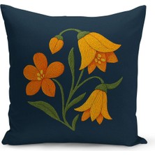 Çift Tarafı Dijital Baskılı Kırlent Kılıfı (Panç /punch Nakış Desen Görünümlü)