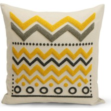 Çift Tarafı Dijital Baskılı Kırlent Kılıfı (Panç /punch Nakış Desen Görünümlü)