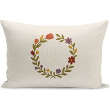 Çift Tarafı Dijital Baskılı Kırlent Kılıfı (Panç /punch Nakış Desen Görünümlü)