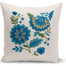 Çift Tarafı Dijital Baskılı Kırlent Kılıfı (Panç /punch Nakış Desen Görünümlü)