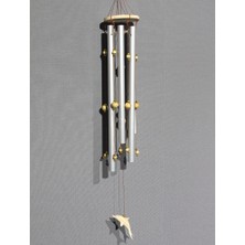 Larimar Boncuklu Metal Rüzgar Çanı Model 1