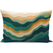 Çift Tarafı Dijital Baskılı Kırlent Kılıfı (Panç /punch Nakış Desen Görünümlü)