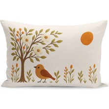 Çift Tarafı Dijital Baskılı Kırlent Kılıfı (Panç /punch Nakış Desen Görünümlü)