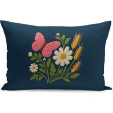 Çift Tarafı Dijital Baskılı Kırlent Kılıfı (Panç /punch Nakış Desen Görünümlü)