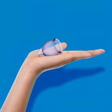 Rabixy Satisfyer Adet Kapları Lila 2'li Set - Feel Confident Menstrual Cup Lila