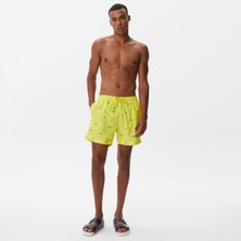 Nautica Erkek Sarı Desenli Deniz Şortu T35226T.7BZ