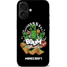 Minecarft Desenli iPhone 16 Kılıfı