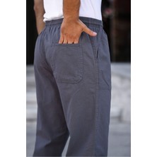 Rahat Keten Karışımlı Bağcıklı Pantolon