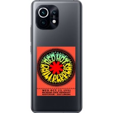 Dali Design Xiaomi Mi 11 Uyumlu Şeffaf Kılıf Red Hot Chili Peppers Tasarımlı
