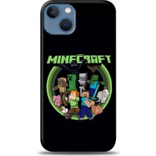 Minecarft Desenli iPhone 13 Mini Kılıfı