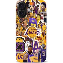 Lakers Desenli iPhone 16 Plus Kılıfı