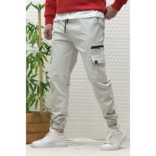 Erkek Kargo Cepli Modelli Paraşüt Jogger Pantolon