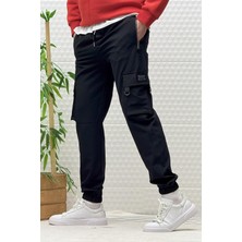 Erkek Kargo Cepli Fermuarlı Paraşüt Mevsimlik Jogger Pantolon