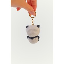 Amigurumi Anahtarlık El Yapımı Panda Anahtarlık Panda Figürlü Anahtarlık Doğal Anahtarlık