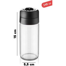 Star Döner Kapaklı Cam Baharatlık Seti 245 ml 12 Adet