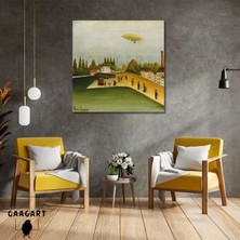 Kare Kanvas Tablo Ünlü Eserler Henri Rousseau-Quai D’ıvry (Circa 1907)