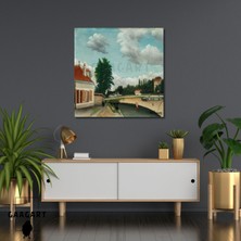 Kare Kanvas Tablo Ünlü Eserler Henri Rousseau-Outskirts Of Paris (C. 1897-1905)