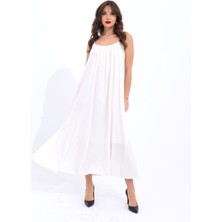 Edolika 7296 Elbise-Ekru