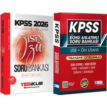 2026 Kpss Ortaöğretim-Önlisans Işin Özü Tek Kitap Soru BANKASI(2850 Soru) + Lise Önlisans Konu Ant. Soru Hediye