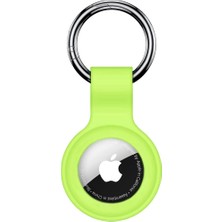 Apple Airtag Uyumlu Silikon Koruyucu Anahtarlık Arkası Kapalı Düşmez Yıkanabilir