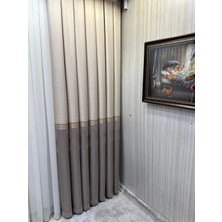 Nivemeshome  Arsuz FT614288 V-5202 Vizon 1/3 Sık Pileli Fon Perde Apm