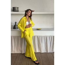 Edolika Gömlek - Pantolon Takım - Sarı