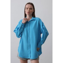 Edolika Uzun Kol Gömlek - Turkuaz