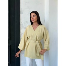 Kadın Kemerli Kimono