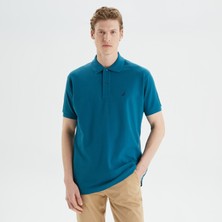 Nautica Erkek Mavi Classic Fit Kısa Kollu Polo