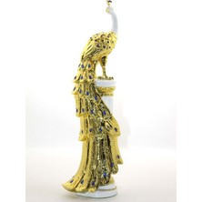 Polyester Tavuskuşu Figürü 48 cm