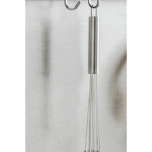 Paslanmaz Çelik Top Uçlu Uzun Yumurta Çırpıcı ve Sos Karıştırıcı 36 cm