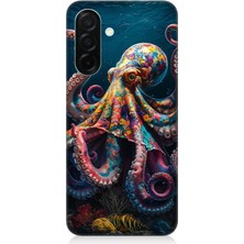 Samsung Galaxy A36 Uyumlu Derinliklerde Sekiz Kol Ahtapot  Desenli Silikon Kılıf