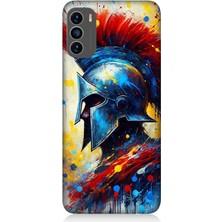 Reeder S19 Max Pro S Uyumlu Kızıl Miğferli Savaşçı  Desenli Silikon Kılıf