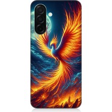 Samsung Galaxy A56 Uyumlu Ateşle Dans Eden Anka  Desenli Silikon Kılıf