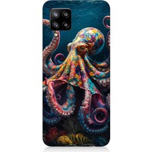 Samsung Galaxy A42 5g Uyumlu Derinliklerde Sekiz Kol Ahtapot  Desenli Silikon Kılıf