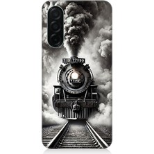 Samsung Galaxy A56 Uyumlu Buharlı Trenin Güç Yolu  Desenli Silikon Kılıf