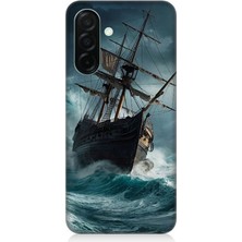 Samsung Galaxy A26 Uyumlu Fırtınada Eski Gemi  Desenli Silikon Kılıf
