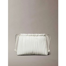 Calvin Klein Jeans Plısse Drawstrıng Bag Kadın Beyaz Çanta LV04F3076G-FUP