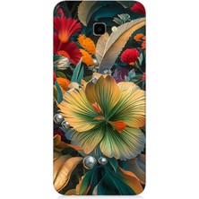 Samsung Galaxy J4 Plus Uyumlu Çiçekler Arasında Yaşam  Desenli Silikon Kılıf